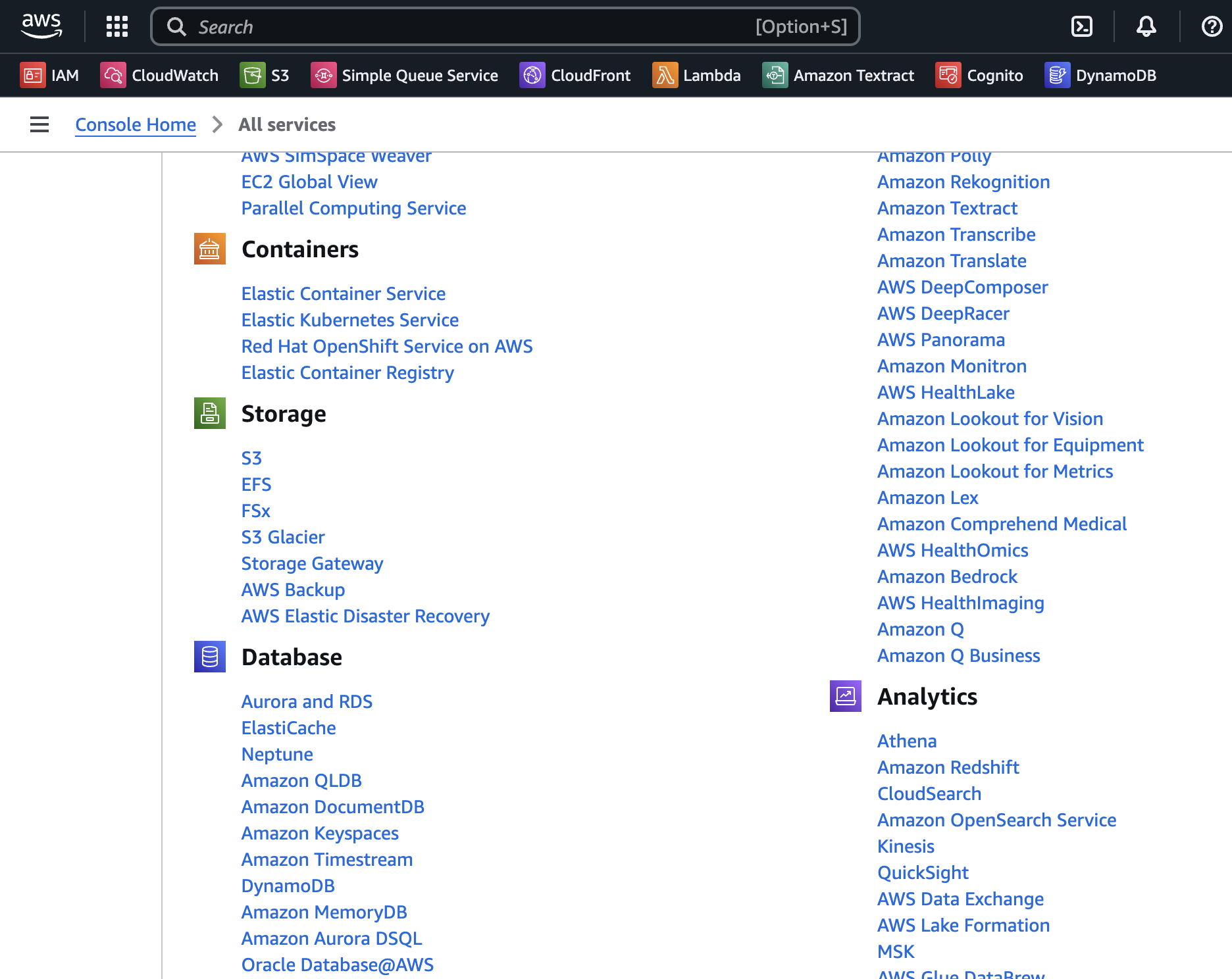 aws gui